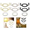 2Pcs E27 Socket Lamp Harp Saddle Base Repair Part Lighting Accessories Easily Install with 1 Piece E14 Lamp Shade Reducing Ring