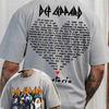 2026 Unisex Clothing Cotton Normcore Tshirt Def Leppard Band Hipster Retro Streetwear Unisex Fashion Oversized Women's Casual Shirt