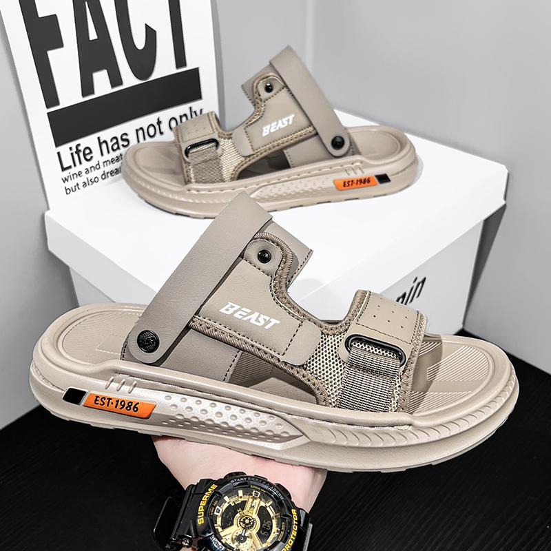 Men's High-quality Casual Sandals Summer Outdoor Breathable Waterproof Anti Slip Comfort Beach Shoes Dual-purpose Sports Slipper