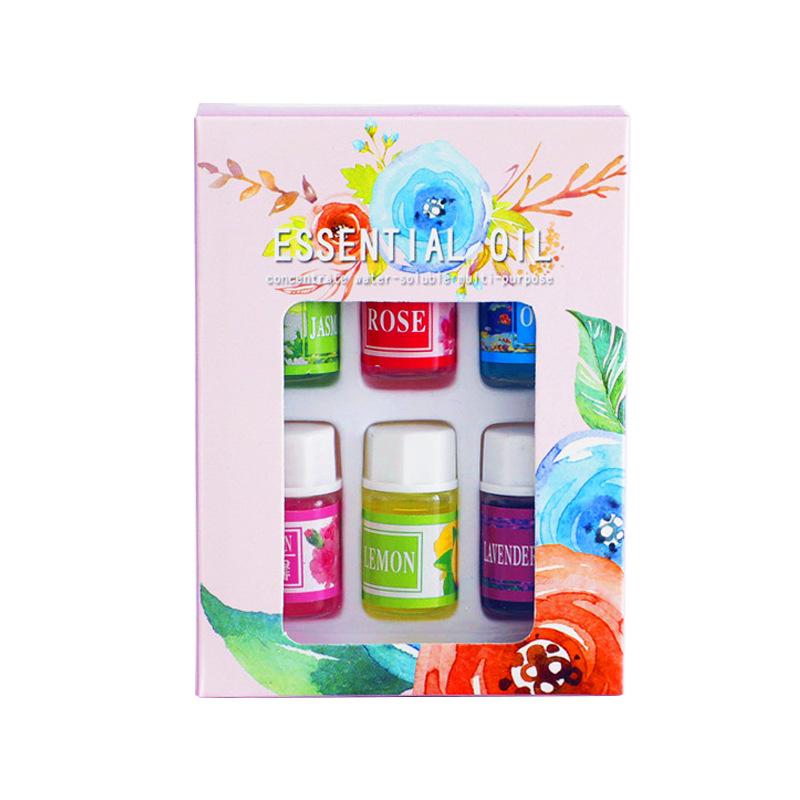 6pcs 3ml Essential Oil For Home Car Humidifier Diffuser Aromatherapy Oils 6 Kind 3ml Natural Fragrance Spa Perfumed Solution