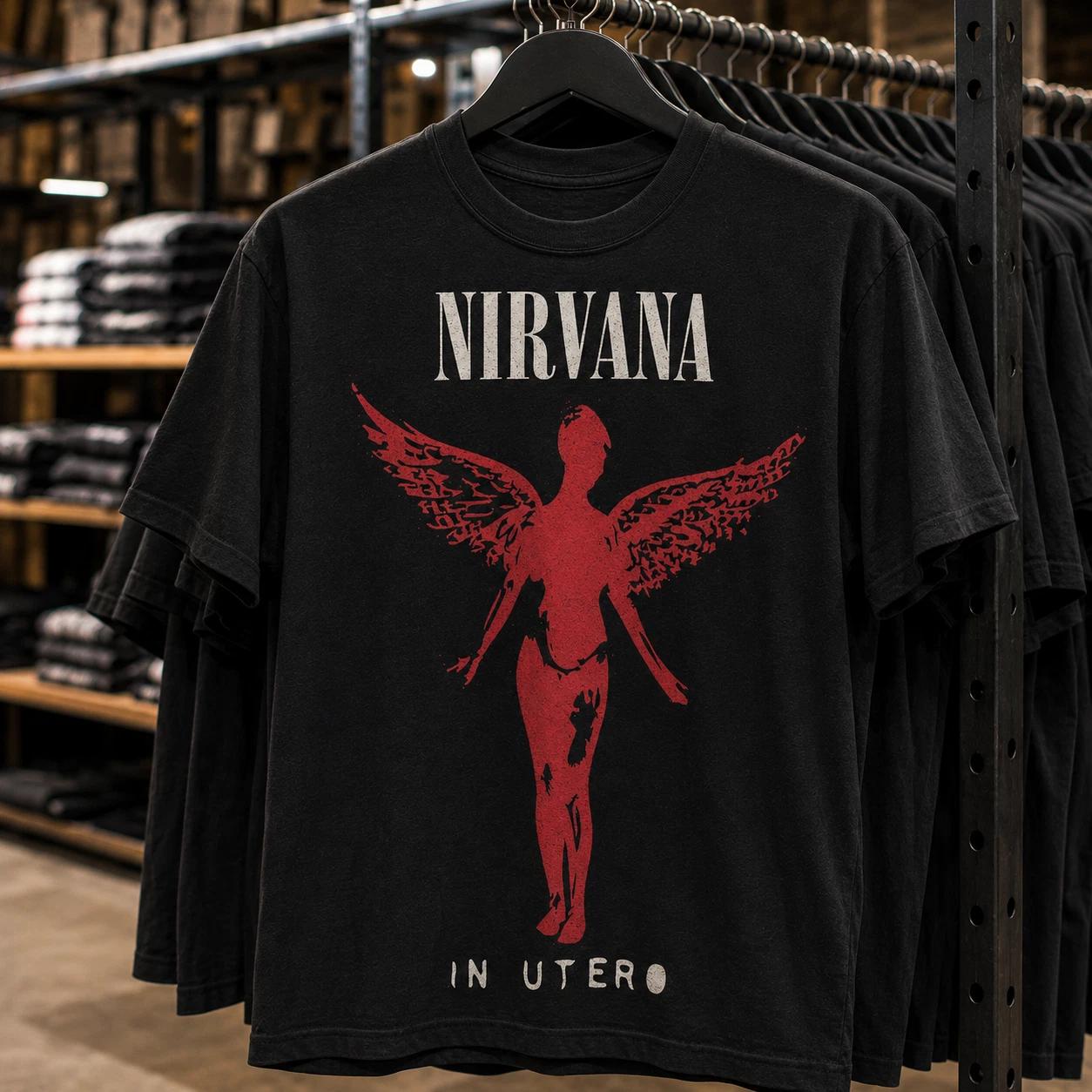 NIRVANA Heavyweight T-Shirt 220GSM | Men’s Women’s Premium 100% Cotton L
