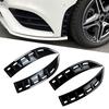 2x ABS Car Styling Front Wheel Bumper Vent Hood Fender Moulding Cover For Mercedes Benz AMG CLA
