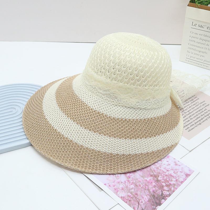 Straw Straw Hat Women's Big Eaves Beach Hat Summer Shading Sun Hat Outdoor Travel Seaside Spring and Autumn Versatile