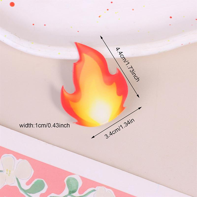 Angry Expression Drop Hair Clip Heartbroken Acrylic Hair Clip Funny Side Clip