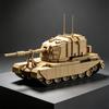 DIY MOC Military Army Tiger P Main Heavy Tank  Battle Soldier Model Building Blocks Bricks Set For Children Boys Gifts