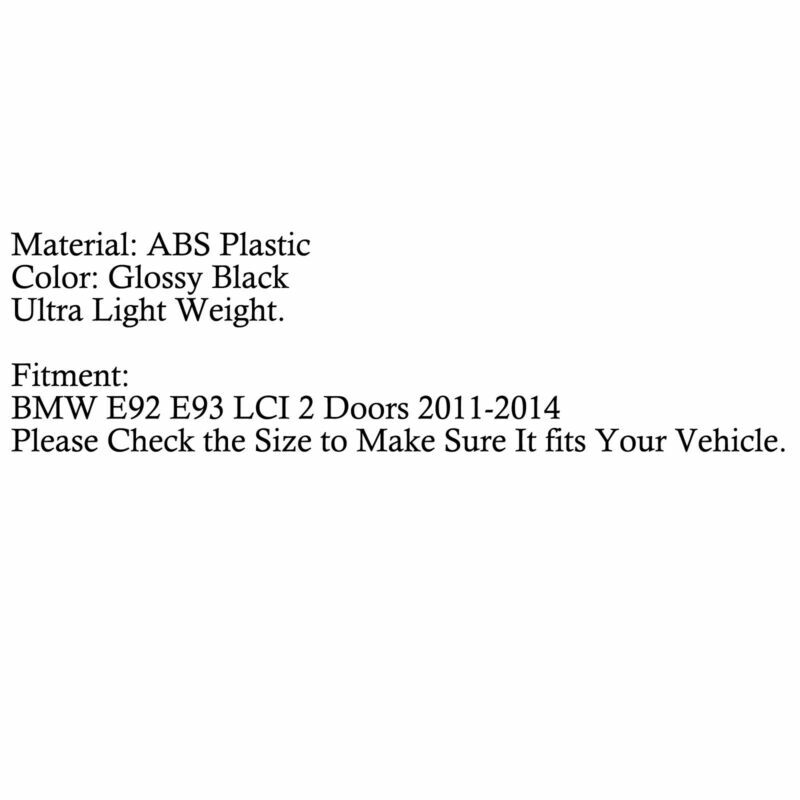 Gloss Black Front Kidney Grille Double Rib For BMW E92 E93 LCI 2 Doors 2011-2014