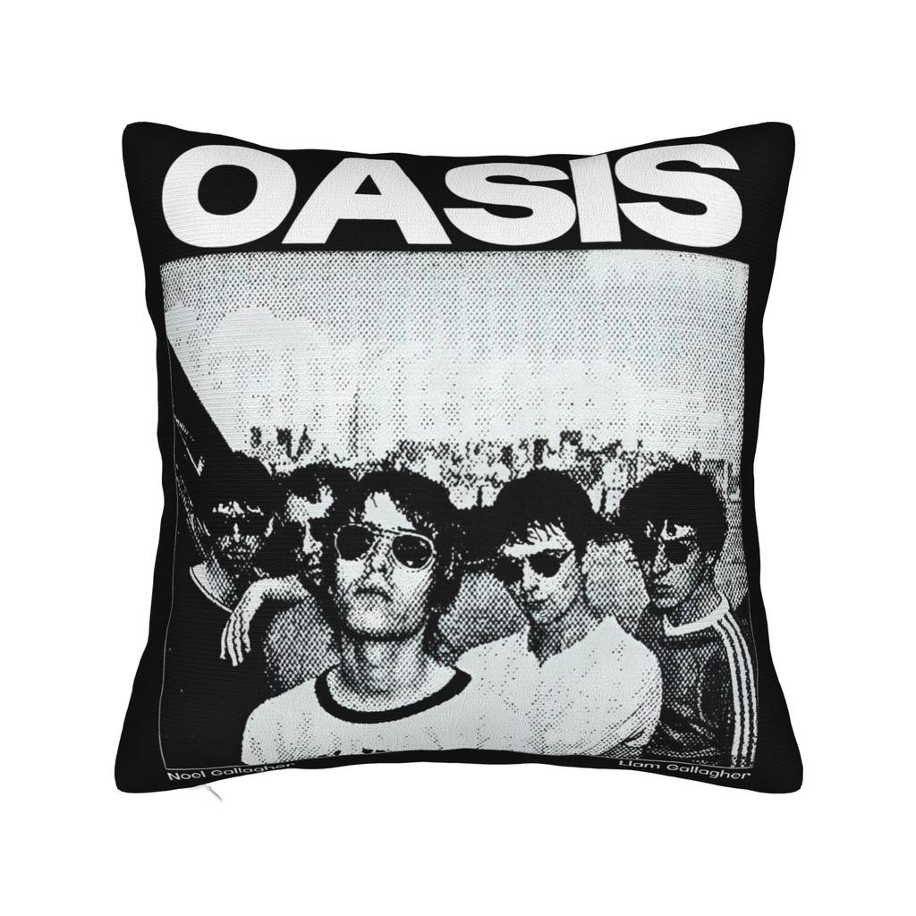 O-Oasis live'25 live band tour Printed Pillowcase Cushion Cover Throw Pillow Cover Warm Home Decorations Square Multi Size