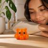 3D Printed Articulated Orange Figurine - Creative Animal Desk Decor
