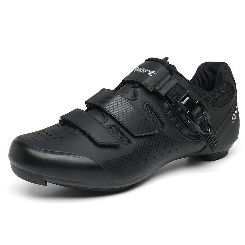 Unisex Cycling Shoes Mountain Road Bikes With Rotating Dial Velcro Strap Non-Lock Option Lightweight Anti-Slip
