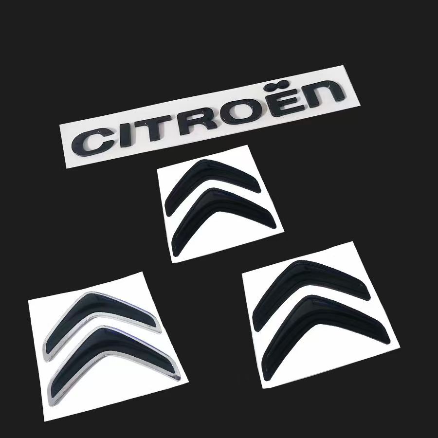AGX4 ABS Car Front Rear logo letter sticker Rear Bumper tail door trunk sticker for Citroen Elysee Berlingo Xsara C3 XR C4 Picasso C5