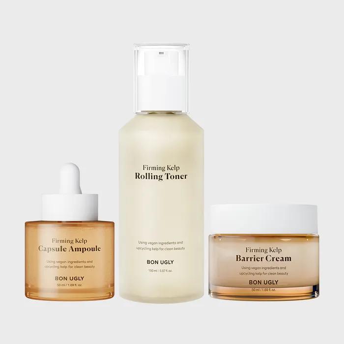 [Set of 3] Bone Ugly Firming Kelp Capsule Ampoule 50ml + Toner + Cream