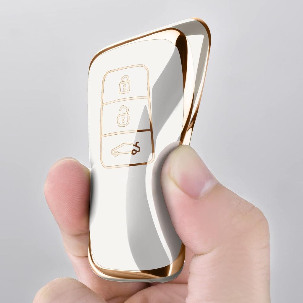 [OATSBASF] Lexus Key Case, LEXUS Smart Key Case (3 Buttons), TPU Material, Lightweight, Full