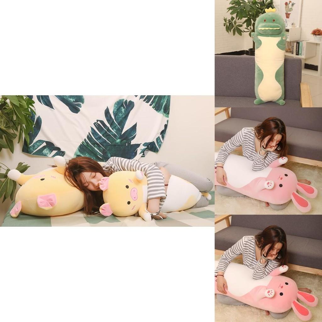 Cute Cartoon Animal Soft Plush Long Pillow For Total Enveloping Comfort