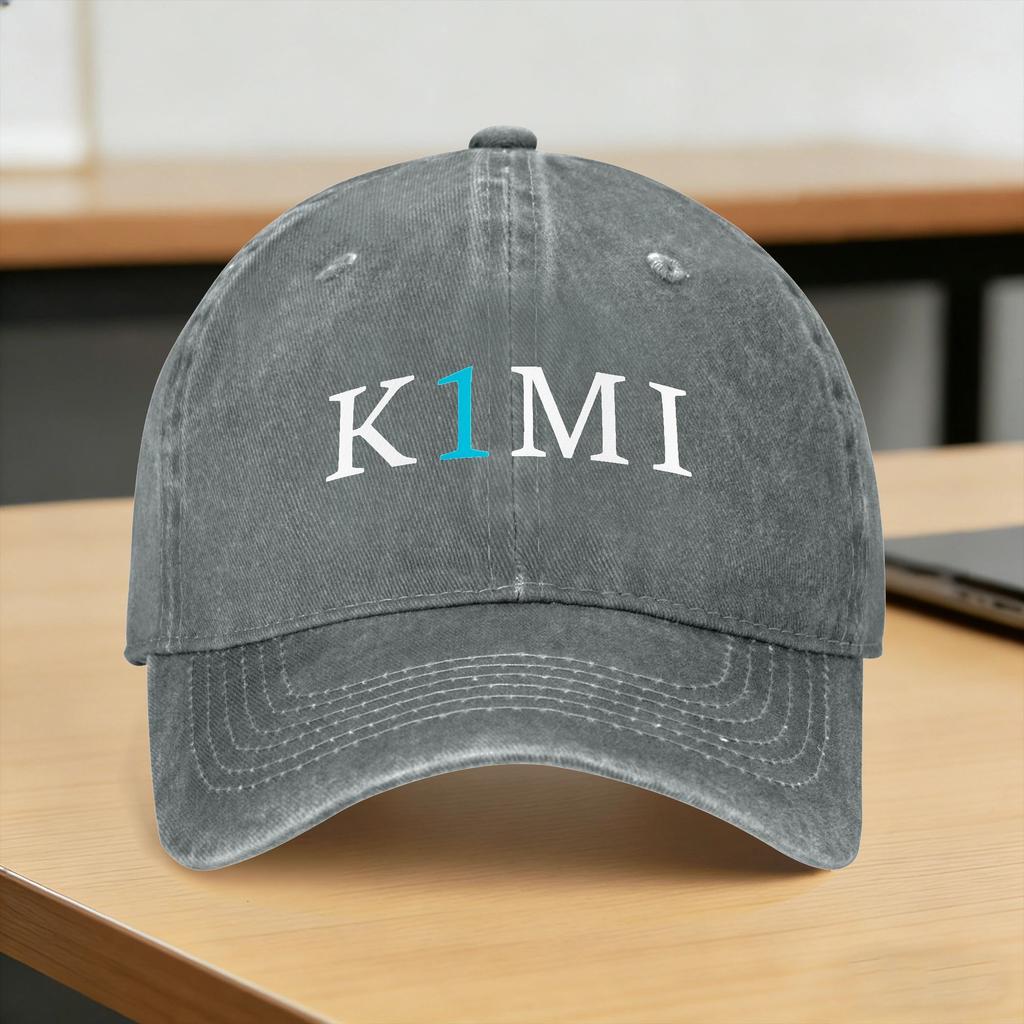 Racing Prodigy Kimi Art Design Sun Baseball Cap Street Style FeUnisex Unisex Washed Trucker Hat Print Kpop Rock Snapback Cap Gift