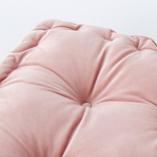 Poduszka na siedzisko krzesła Gruba aksamitna poduszka na siedzisko 38x38cm Jednokolorowa poduszka materacowa Poduszka podłogowa do wnętrz z uchwytem do przenoszenia do domu biura siedzącego trybu życia