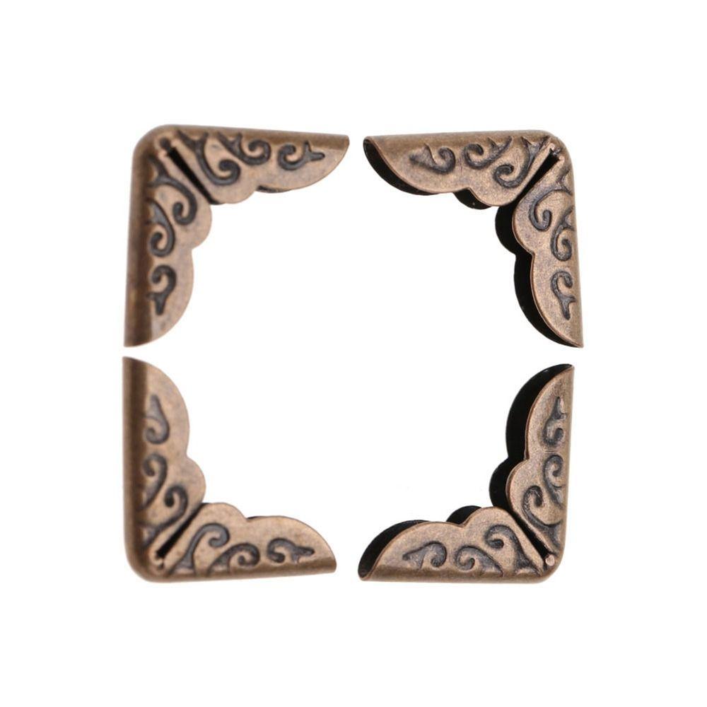 50PCS 15mm Metal Book Corner Protectors 3/5 Inch Iron Vintage Photo Corner Protector Vintage / Retro Style Small Size