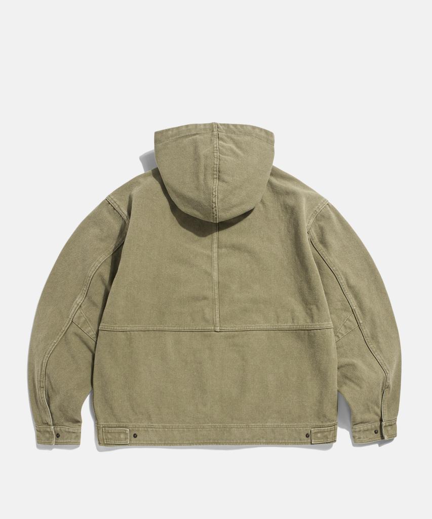 Espionage Ray Canvas Work Parka Khaki Beige