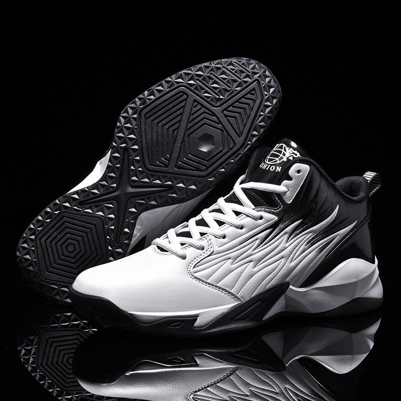 Men Basketball Shoes Anti Slip High-top Outdoor Sports Field Training Shoes Flat Comfortable Walking Shoes for Men Sneakers