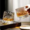 Tjockt Kristall Whiskey Tumblerglas Snurrande Toppar Design Hammarglas för Vin Spirit Xo Brandy Kopp Vinglas Nytt Kreativt