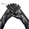 Performance Gloves 1 Pair Nightclub Soft Paint Finish Long Full Fingers Over Women Club Elbow Decorative Patent Leather Punk Style for Party