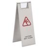 Foldable Sign - vidaXL - Caution Wet Floor - Stainless Steel - Yellow - Glossy