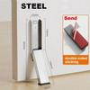 No-Slip Door Stopper Heavy Duty Foldable Steel Stopper with Rubber Grip for Home, Office & Pets