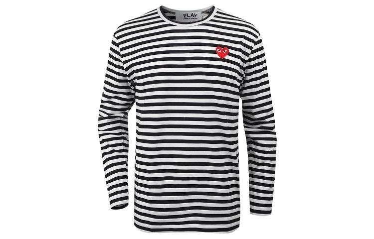 

CDG Play T Shirts Men s Crew Neck Moderate Straight Fit AZ-T164-051-1 XL
