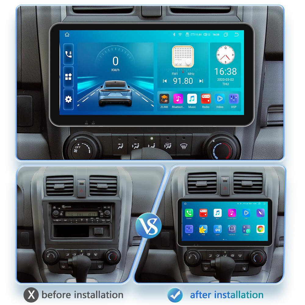 DSP IPS 4G-LTE Carplay Radio samochodowe z Androidem GPS dla Honda CR-V 3 RE CRV 2007-2011 multimedialny odtwarzacz wideo nawigacja 2Din inteligentny ekran jednostka główna