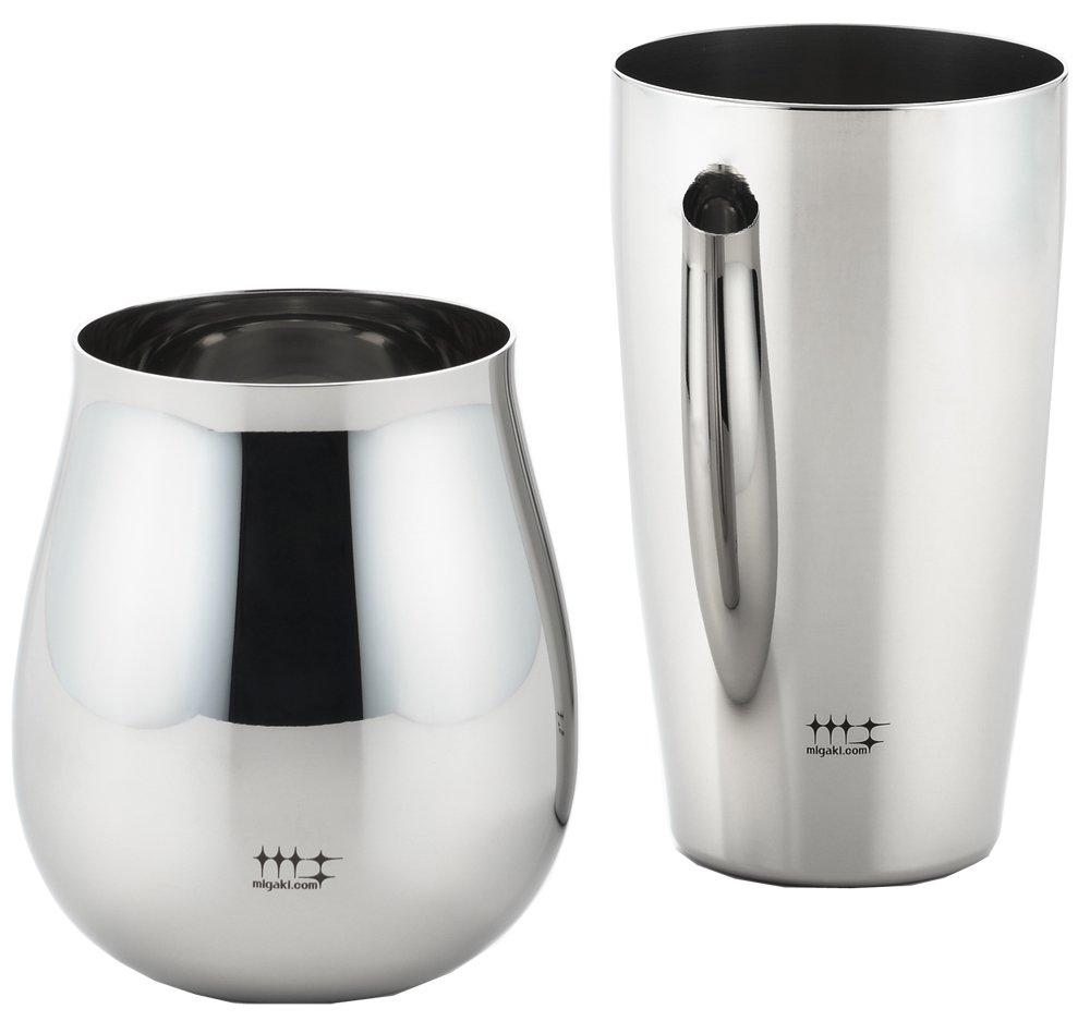 

Набор из 2 стаканов Yoshikawa Made in Japan: винный стакан 430 мл, пивной стакан 400 мл Shiniya Syndicate YJ2259 и