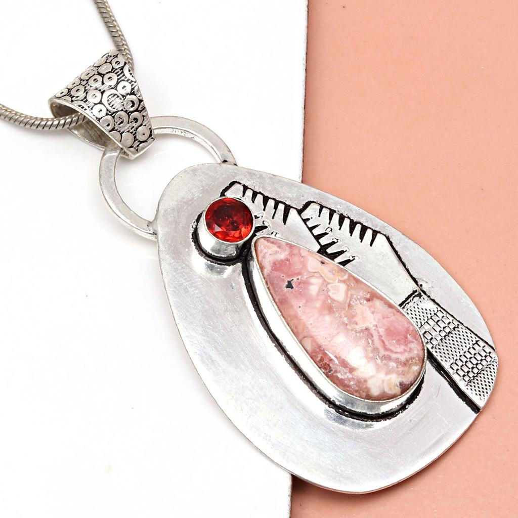 Quartz Pendant Smoky Silver Sterling  Jewelry Gemstone Natural Handmade