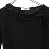 Valentino Made In Italy Cashmere Blend Long Sleeve Knit 44 Beaded Sweater Women Used