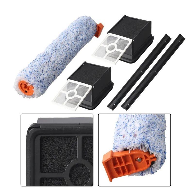 A78E-Main Side Brush Filter Mop Cloth Rubber Scraper Kit For ILIFE For W90 Vacuum Cleaner Household Supplies Cleaning Tools