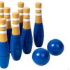 Wooden Bowling Set Backyard Games Play Balls Outdoor Children's Toys Game Props for