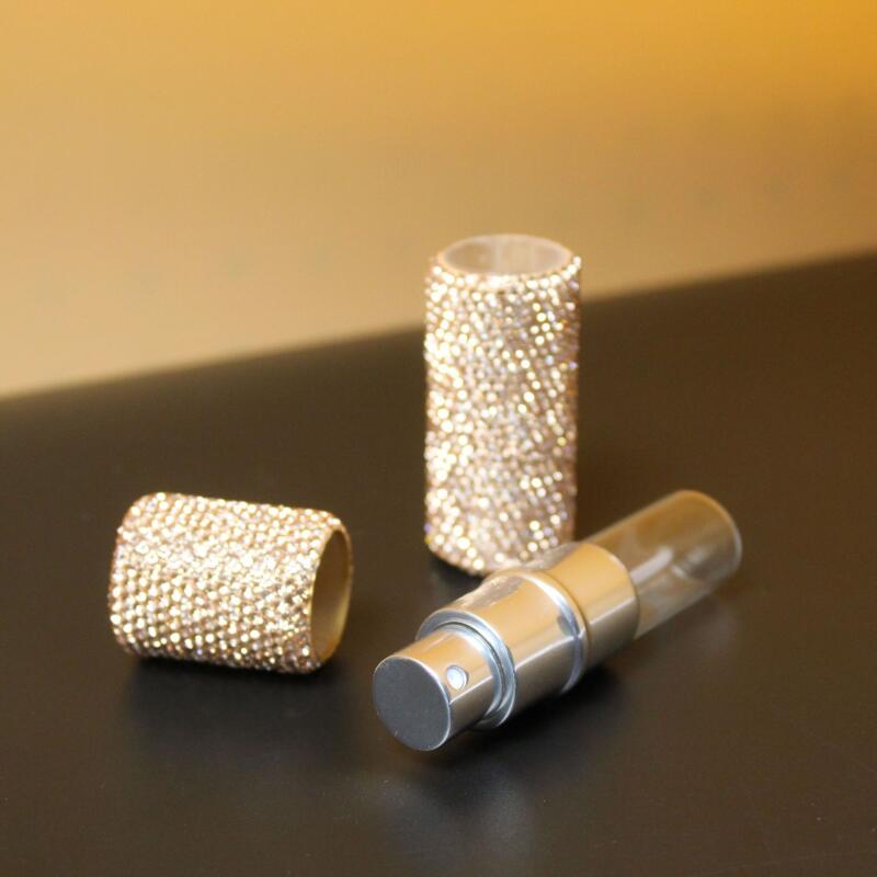 

10 мл Кристальный флакон-спрей для духов Дорожные многоразовые флаконы Мини-портативный Блестящий пустой косметический контейнер Флакон-атомайзер 10ml шампанского