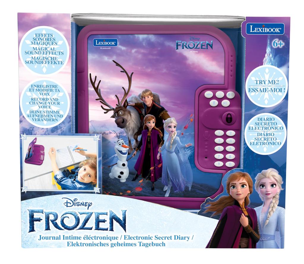 Lexibook Digital Lockable Diary Case with Voice Recorder, Frozen Design, SD50FZ, Authentic