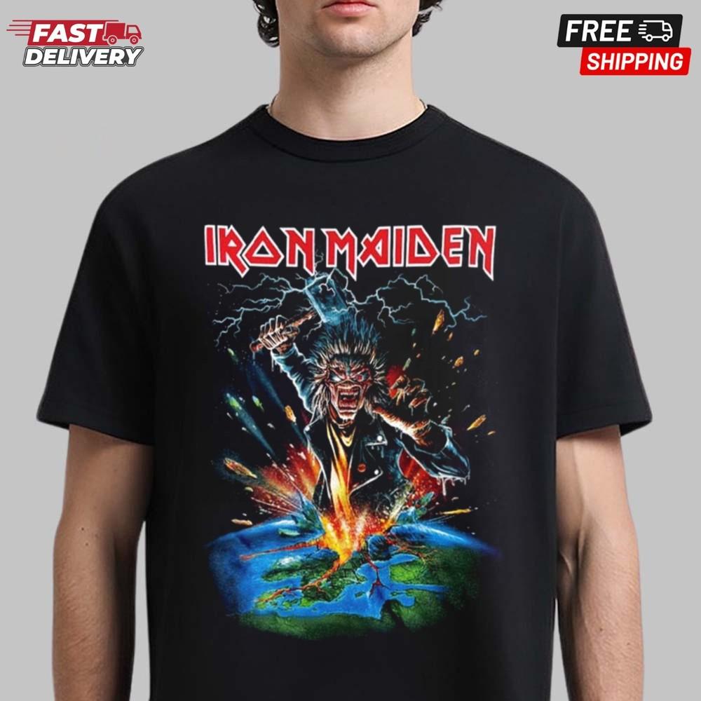 

Iron Maiden Run For Your Lives World Tour 2025 Nordics TShirt, Gift for Fans Unisex T-Shirt L
