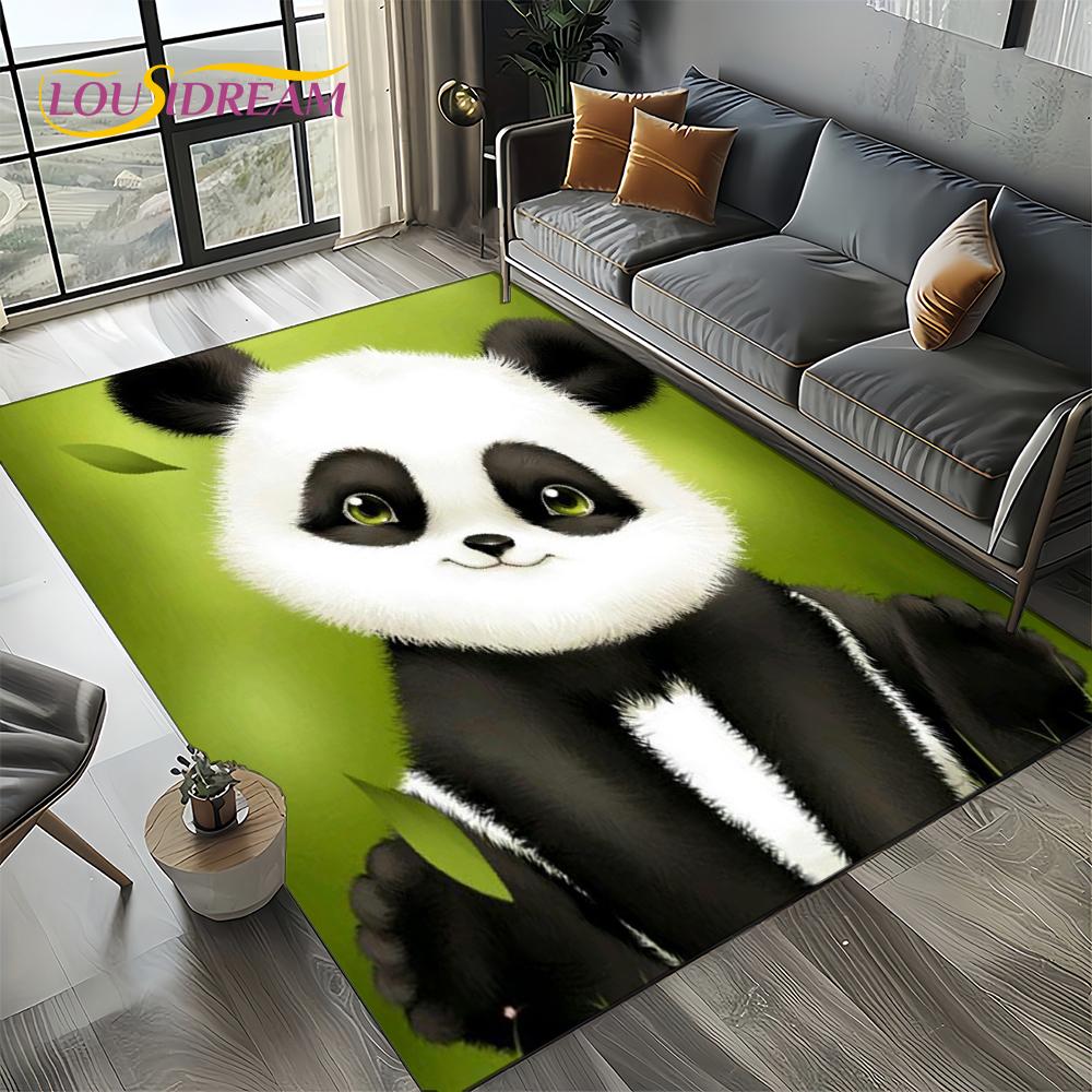 3D Dream Animal Cartoon Panda Cute Carpet Rug for Living Room Bedroom Home Sofa Decoration,Kid Area Rug Non-slip Floor Mat Gift