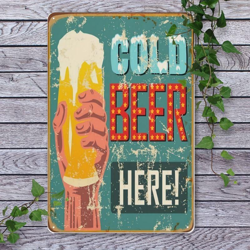 Poster Birra Placca Metallica da Parete