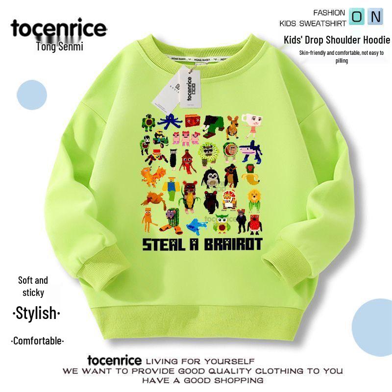 

Steal a Brainrot Children s Unisex Hoodie - Autumn & Winter Trendy Loose Fit 100 cm