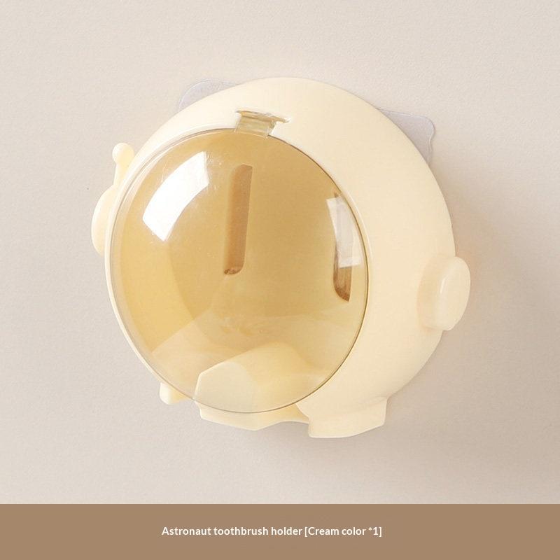 Astronaut Toothbrush Holder, Drill-Free Wall-Mounted, Electric Toothbrush Storage Rack For Toothbrush And Toothpaste, Toothbrush