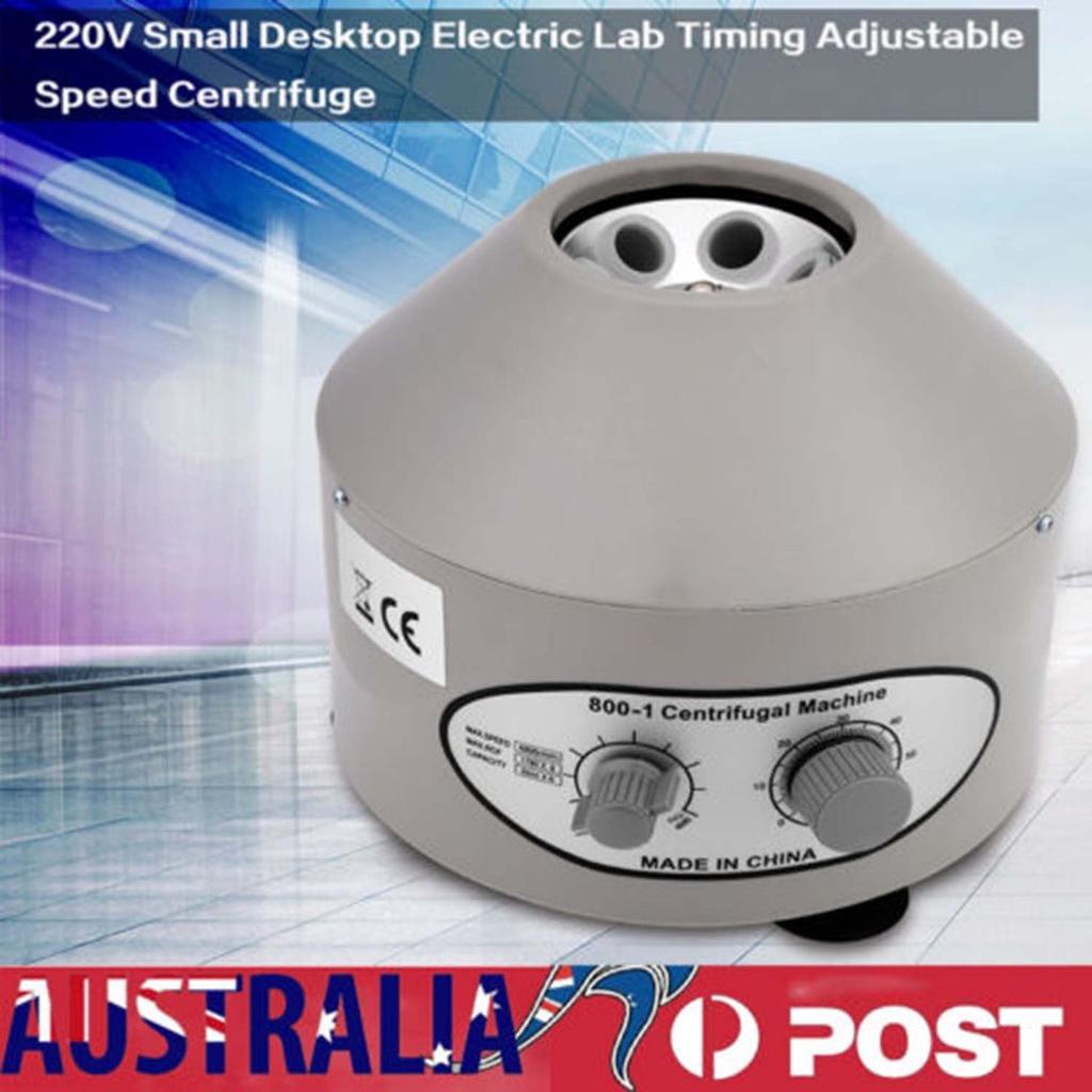 CALU LUKY Desktop Lab Centrifuge – 4000 RPM, 6 X 20ml Tubes, Timer & Speed Control, 110V