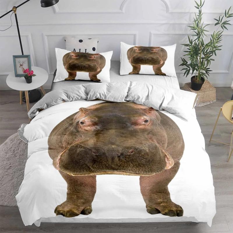 180x220 Bedding Sets Animal Head Duvet Cover Set Super Soft Full Queen King Bedroom Set European American Style Home Textile