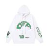 1215 Blanc cassé 2026 Automne et Hiver Nouveau Motif Lettres Dessin Animé OW Sweat à Capuche Imprimé Hommes et Femmes