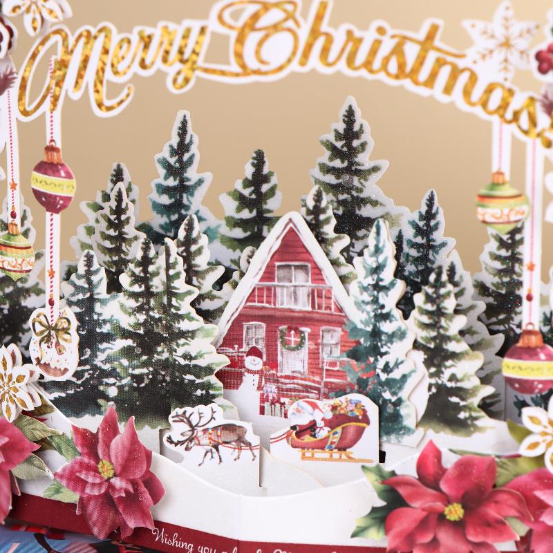 Christmas 3D Santa Claus Decorative Card | Perfect For Festive Occasions | Great Gift For Parents, Siblings, Teachers Classmates