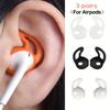 3 Paar Zachte Siliconen Oordopjeshoezen voor In-Ear Oordopjes, Anti-Val Siliconen Oordopjes Tips, Comfortabele Sport Oorhaken