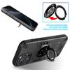 For iPhone 16 Pro Case with Ring Holder Kickstand PC + TPU Anti-Fall Phone Cover