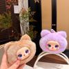 Lightweight Vinyl Face Plush Doll Keychain Cute Bag Pendant Trendy Girly Backpack Charm for Kids School Bag Decoration