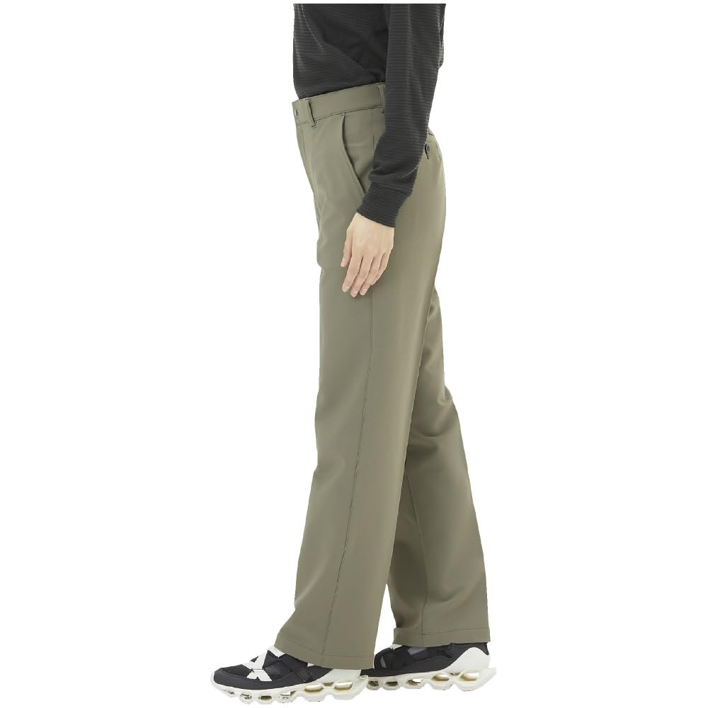Mizuno Breath Thermo Outdoor Tea Leaf Women's Non-Stress Pants, Heat-Generating Material,