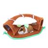 Small Pet Plush Toy Set: Hamster Leaf Hammock, Zip Line Tunnel, Swing, Warm Cotton Nest for Fancy Rats and Squirrels.