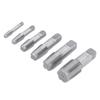 6Pcs Pipe Tap NPT 1in 3 4in 1 2in 3 8in 1 4in 1 8in Carbon Steel Thread Tapping Tool Kit for PVC Pipe